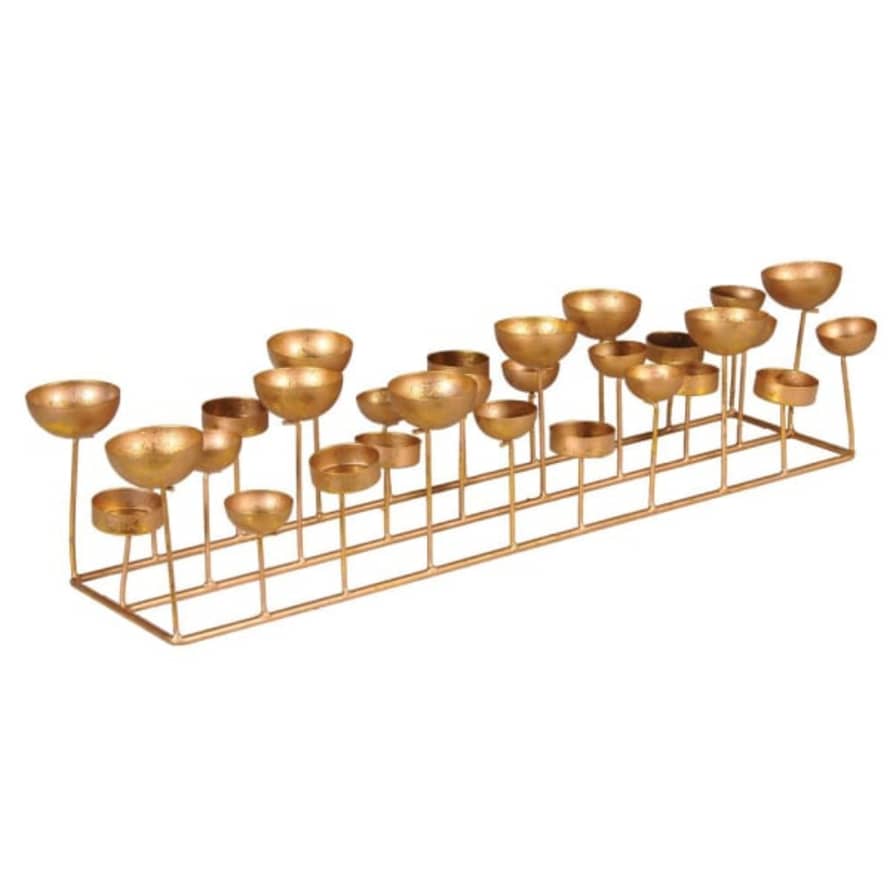 Victoria & Co. Gold Multi Tealight Candle Holder
