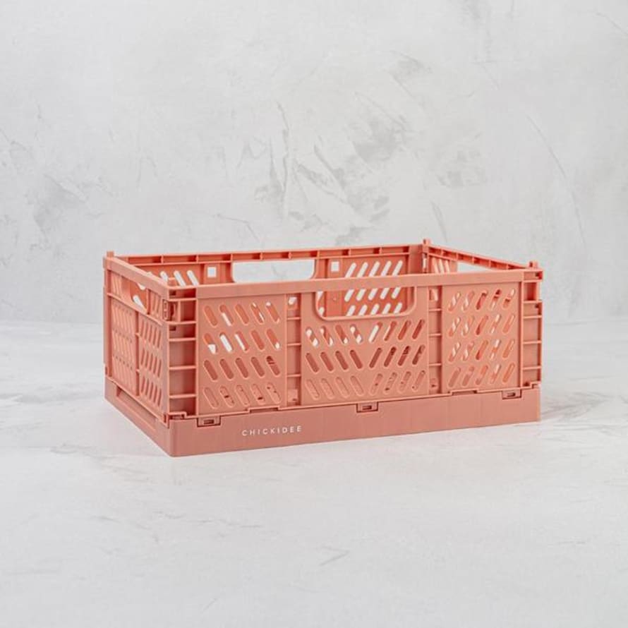 Chickidee Rust Mini Folding Storage Crate