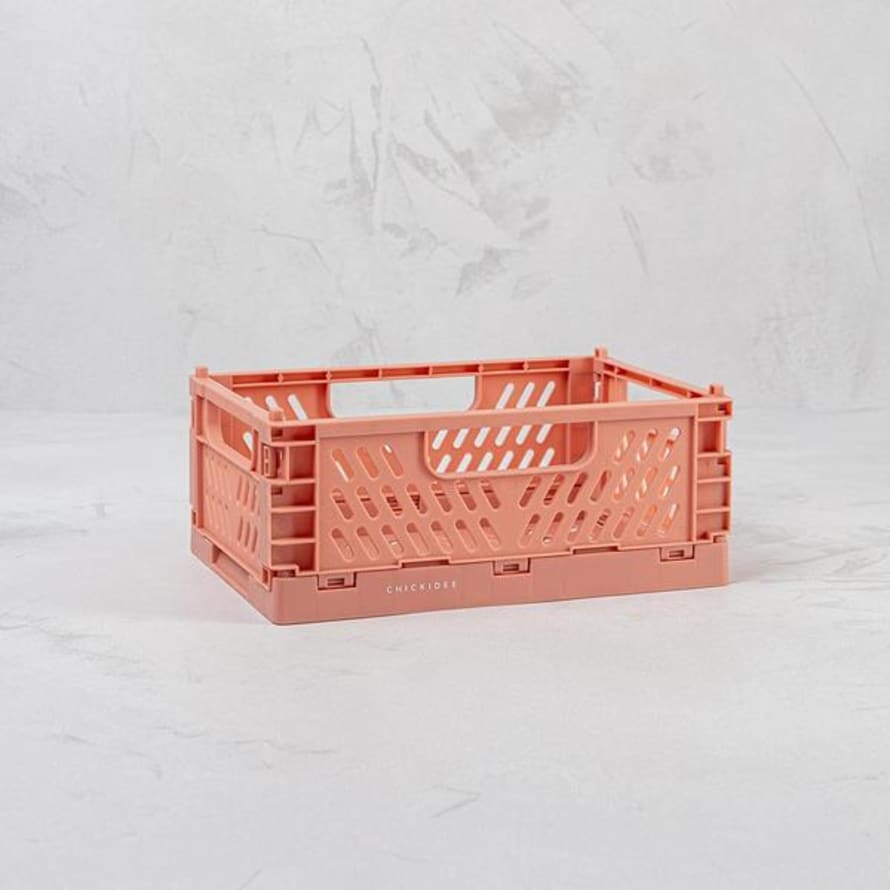 Chickidee Rust Tiny Folding Storage Crate