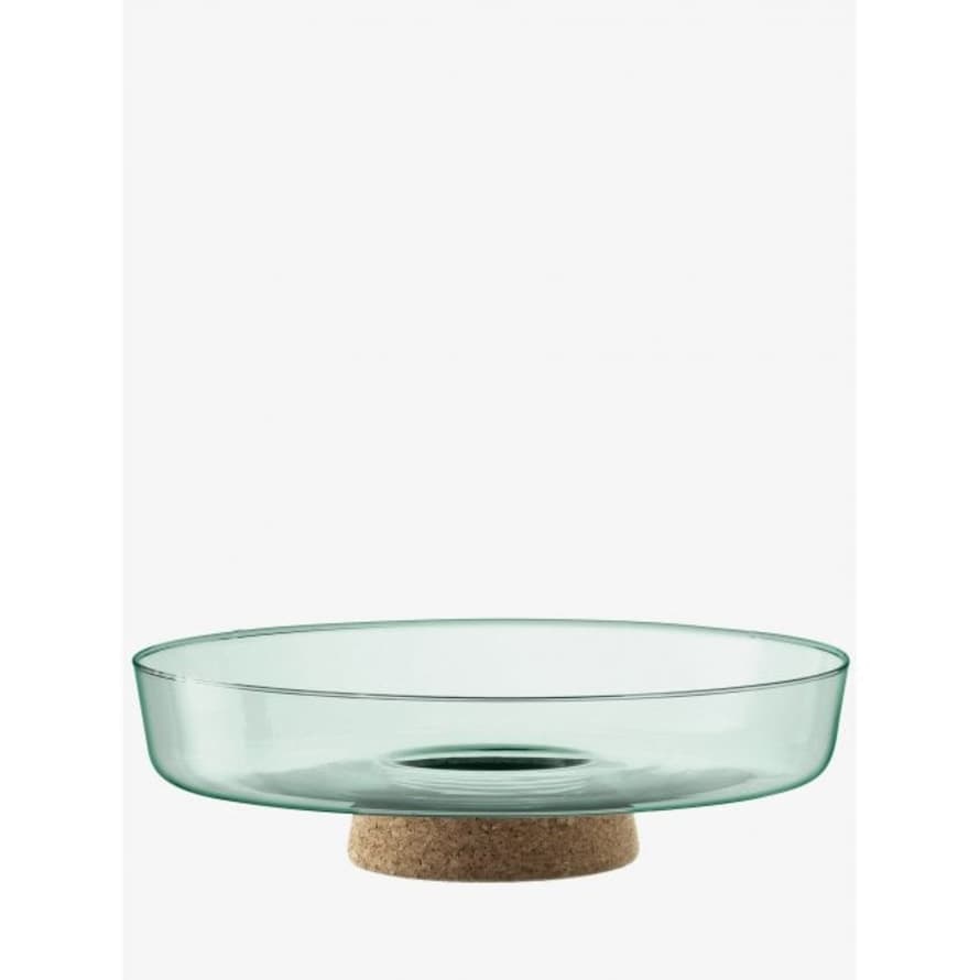 LSA International Canopy Re-Cycled Glass Planting Bowl with Cork Base 28cm