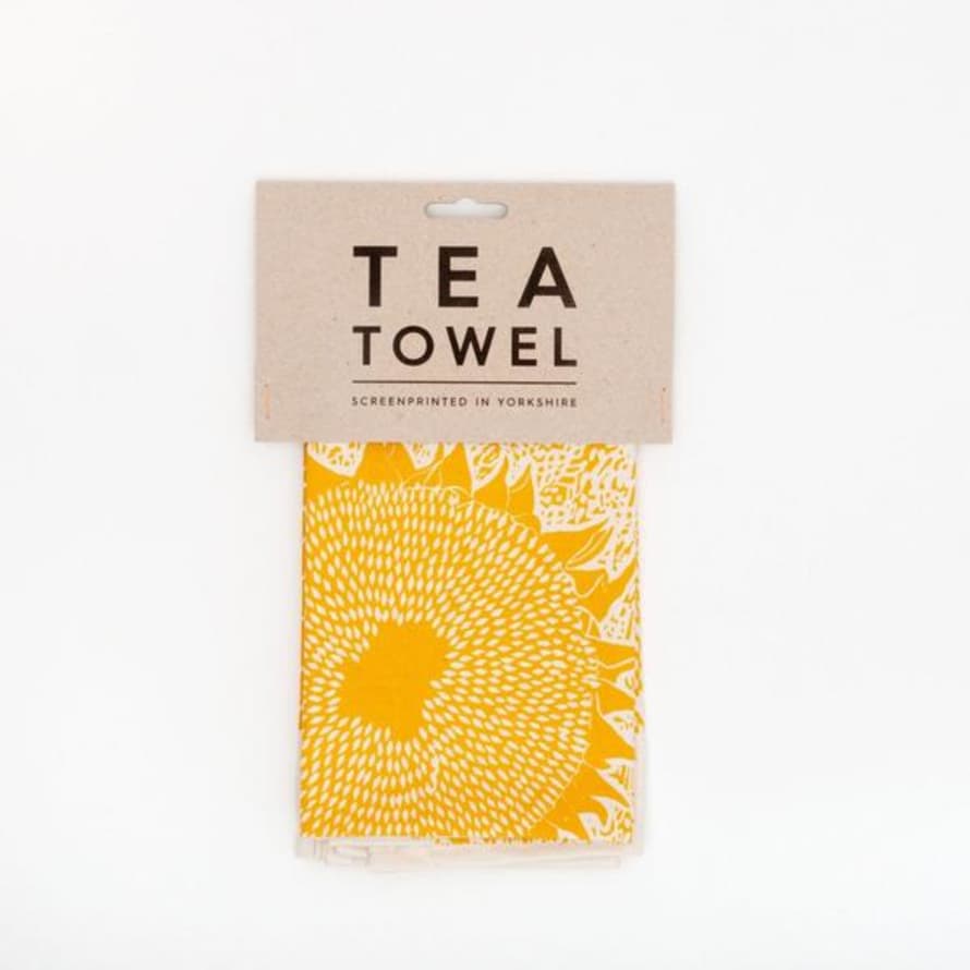 Hey Ho & Co Sunflower Tea Towel Yellow