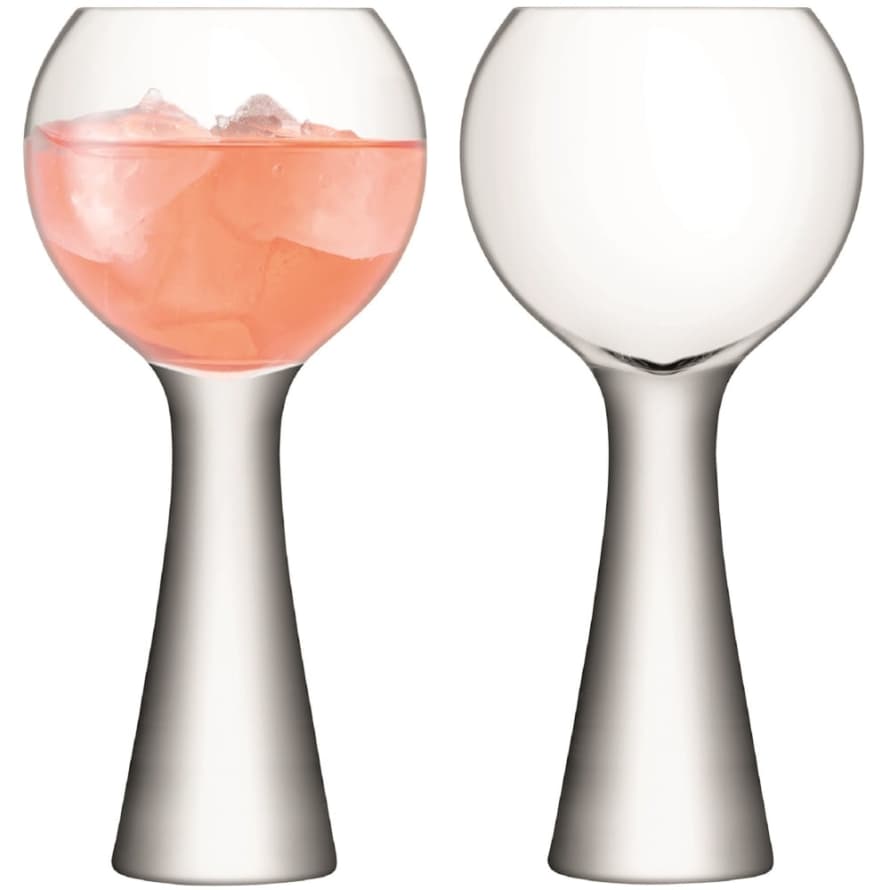 LSA International Set of 2 Moya Wine Balloon Glasses 