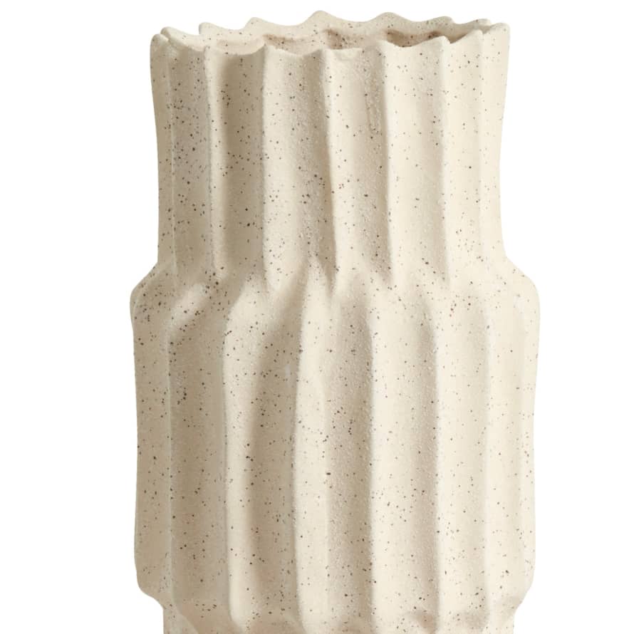 Nordal Nago Medium Cream Stoneware Vase