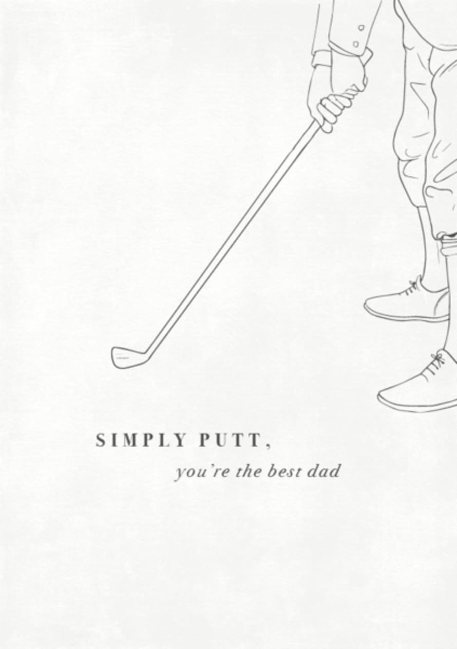 Little Paper Shop Designs TLPS Simply Putt Fathers Day Art Print