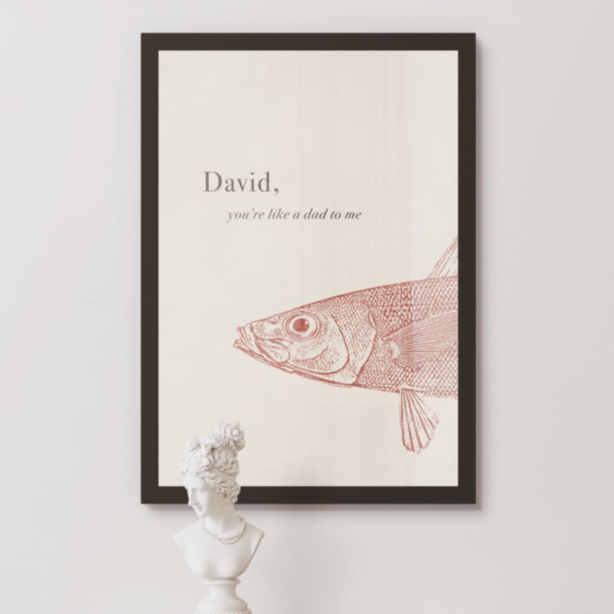 Little Paper Shop Designs TLPS Fish Fathers Day Art Print