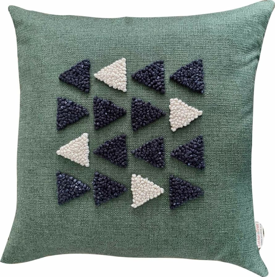 botanicalboysuk Punch Needle Cushion Afri Scandi Pattern 4