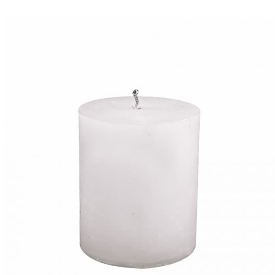 Brandedby 12 x 15cm White Outdoor Candle