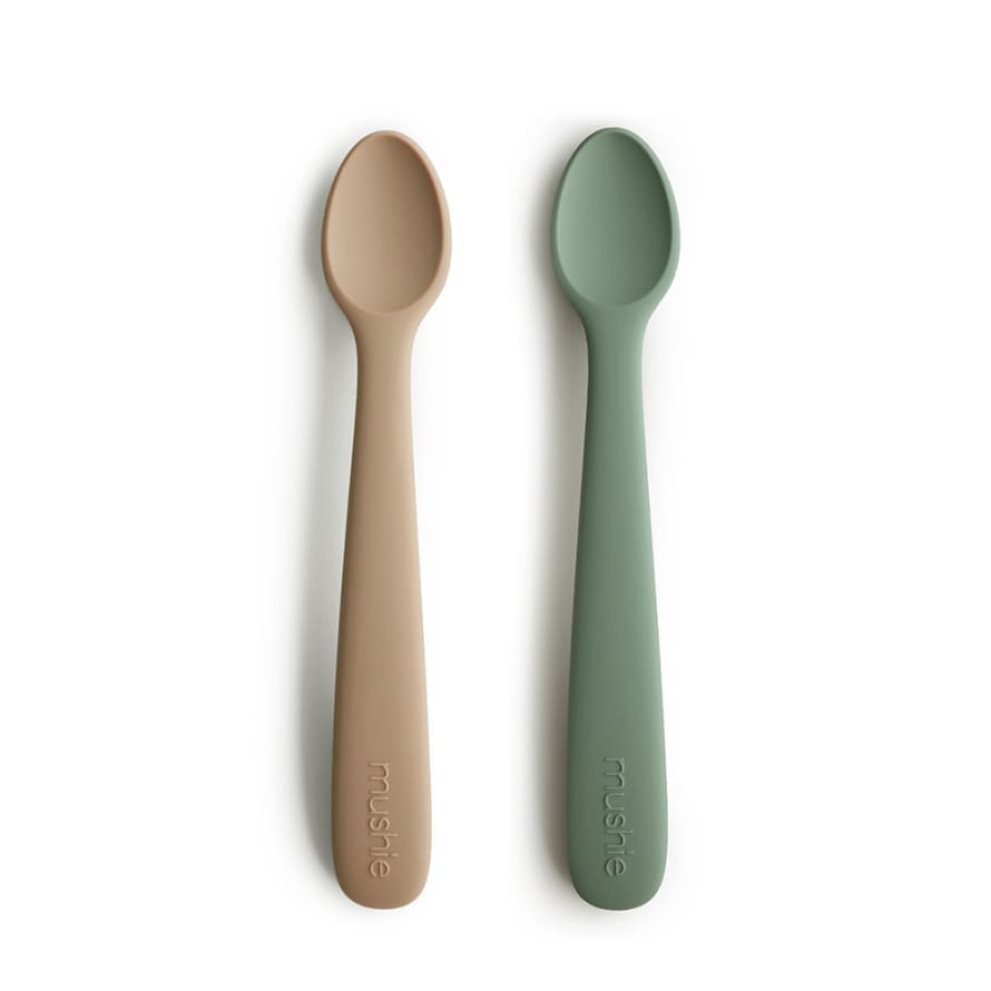 Mushie Thyme and Natural Baby Spoons