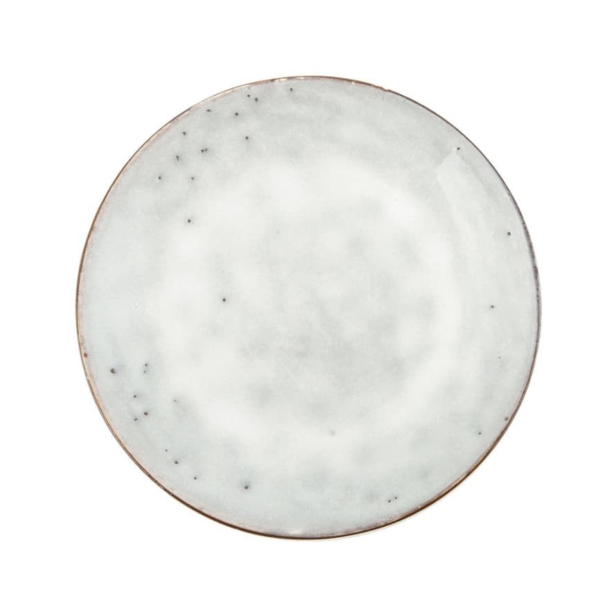 Broste Copenhagen Sand Gray Glaze Bread Plate