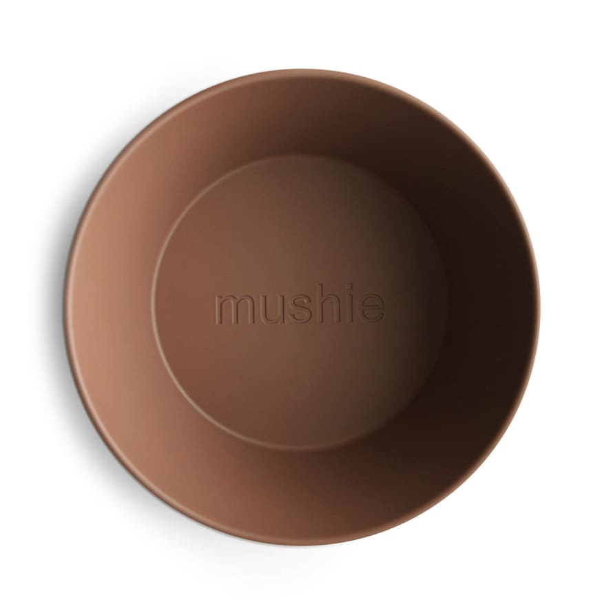 Mushie Set of 2 Caramel Brown Bowls