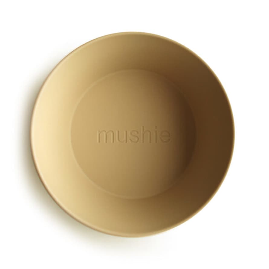 Mushie Set of 2 Mustard Yellow Bowls