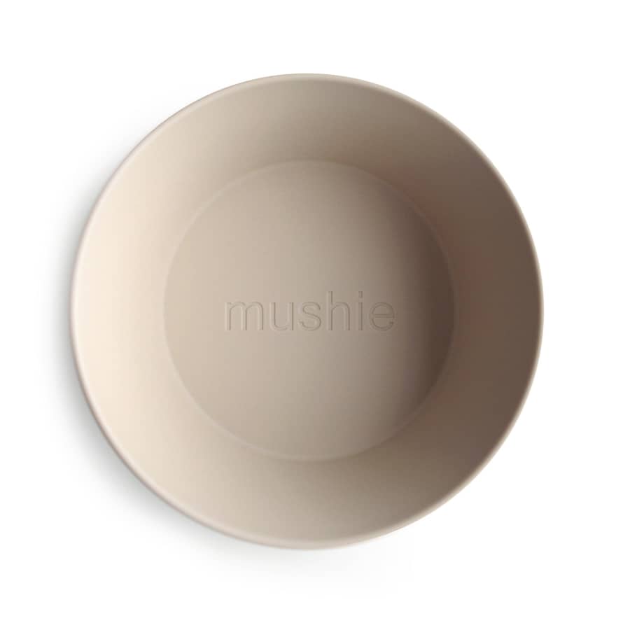 Mushie Set of 2 Vanilla Beige Bowls