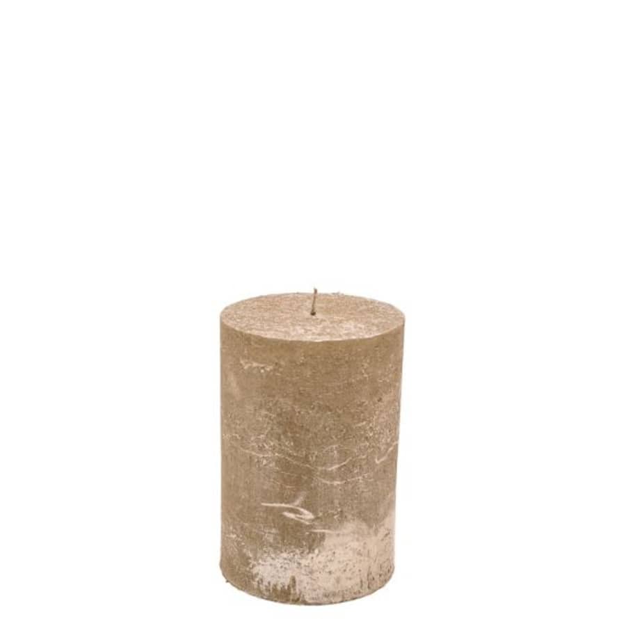 Brandedby 10 x 15cm Bronze Pillar Candle