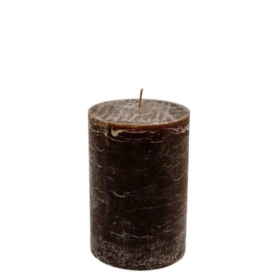 Brandedby 10 x 15cm Mocca Pillar Candle
