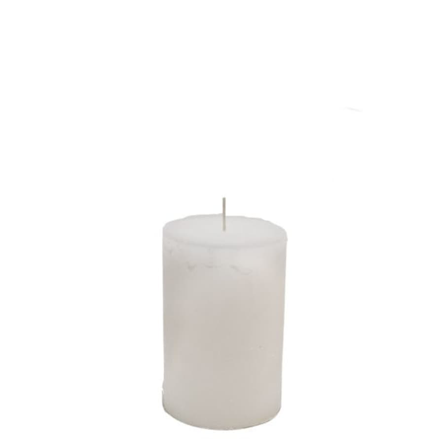 Brandedby 10 x 15cm White Pillar Candle