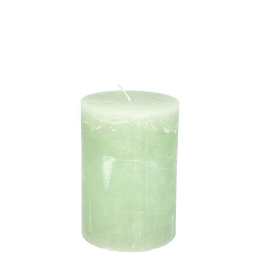Brandedby 10 x 15cm Light Green Pillar Candle