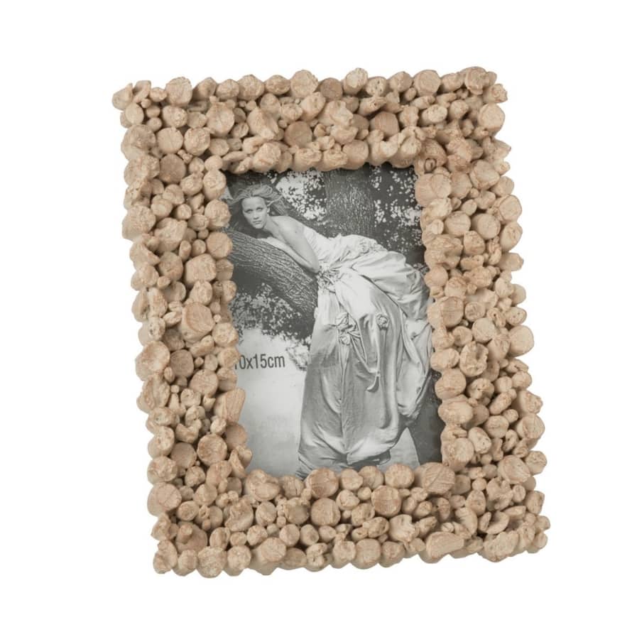 J-Line Brown Photo Frame With Stones