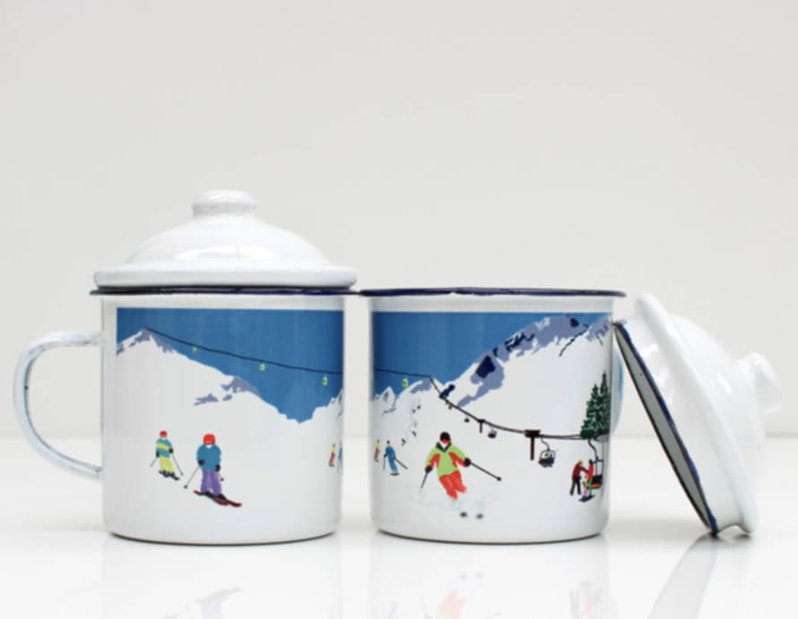 Rolfe&Wills Weekend Explorer Ski Enamel Mug