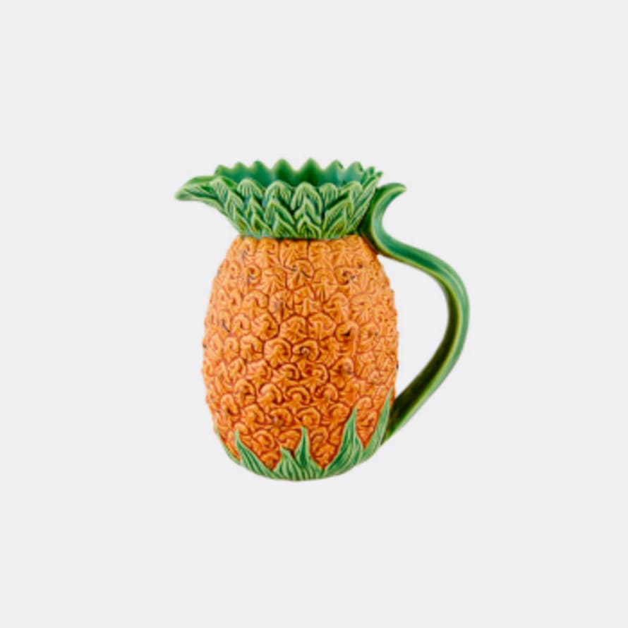 Bordallo Pinheiro Yellow/Brown and Green Pineapple Ceramic Pitcher 1,7L