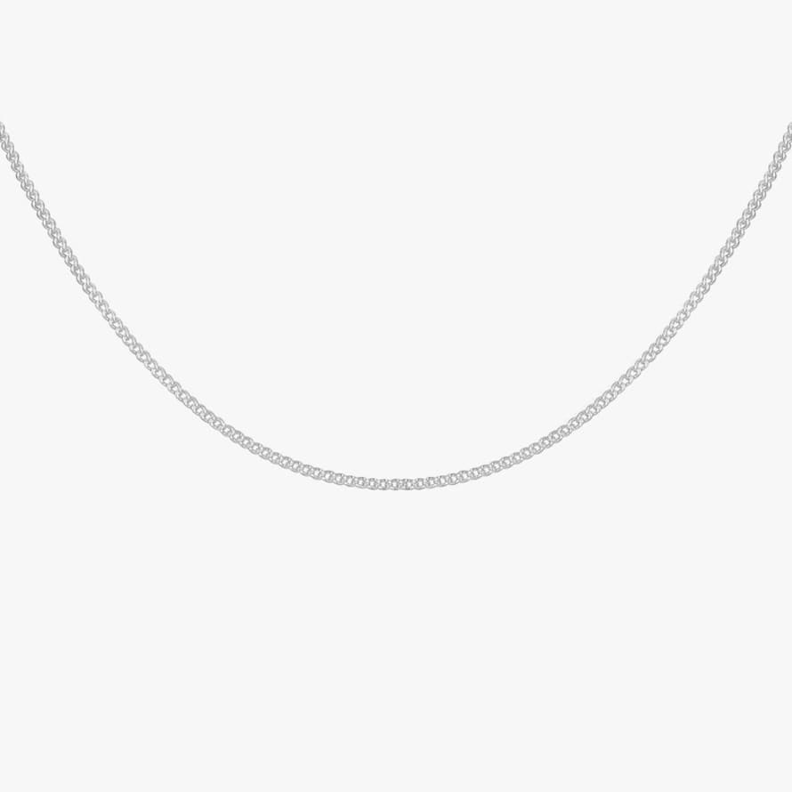Wildthings Collectables Curb Chain Necklace Silver 45 Cm