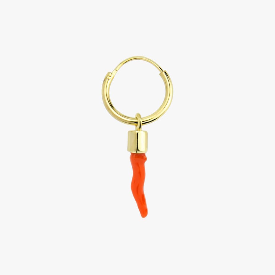 Wildthings Collectables Gold Coral Earring