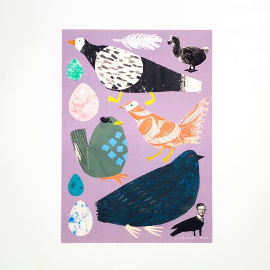 Hadley Paper Goods Birds Print A3