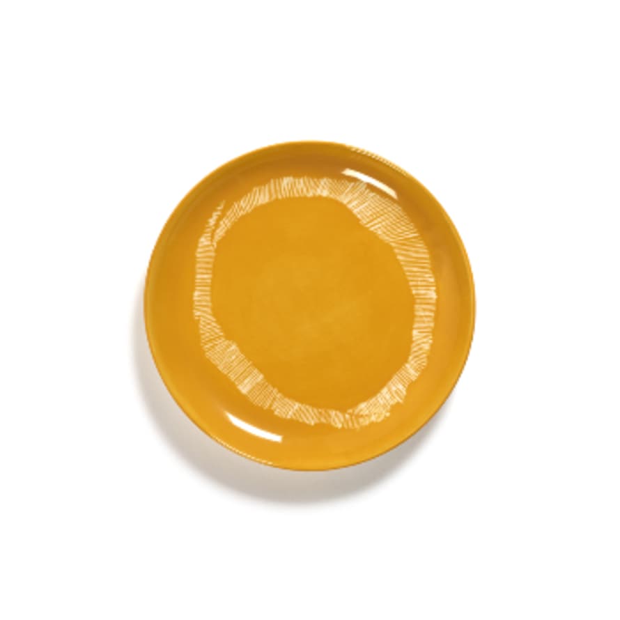 Serax Ottolenghi Set of 2 Small Feast Plates in Sunny Yellow 