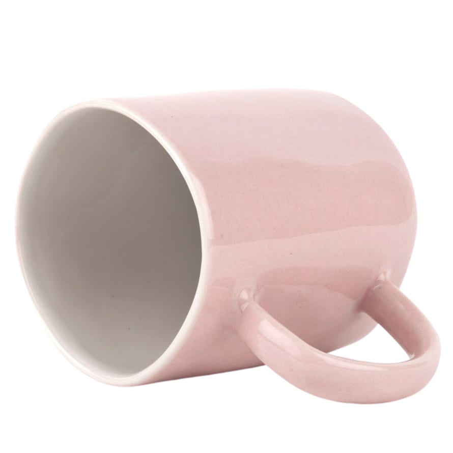 Quail's Egg Set of 2 Pale Pink Ceramic Espresso Cups