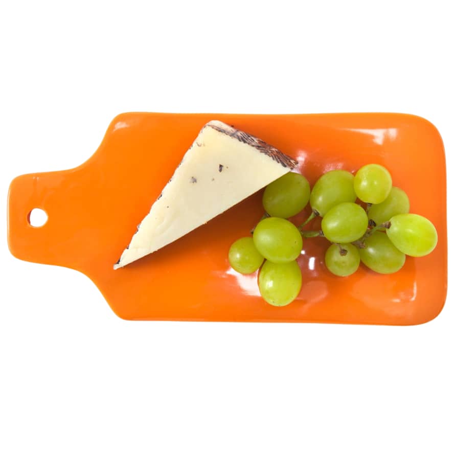 Quail Ceramics Orange Ceramic Mini Cheese Board