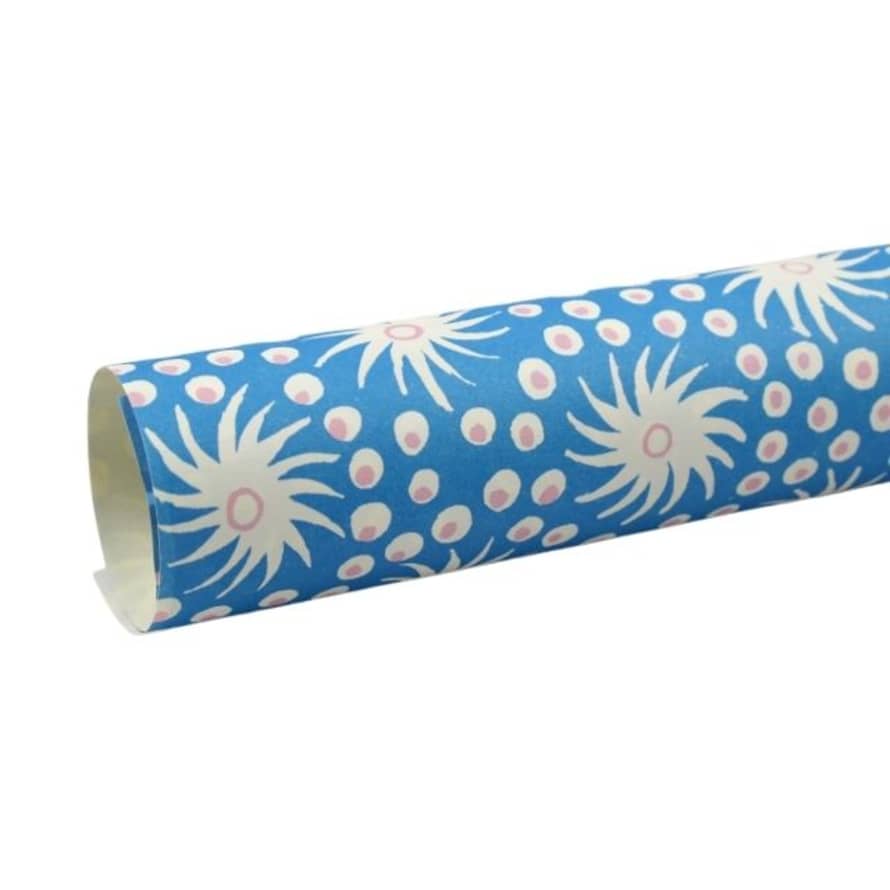 Cambridge Imprint 10 Sheets of Milky Way Blue Gift Wrap Paper