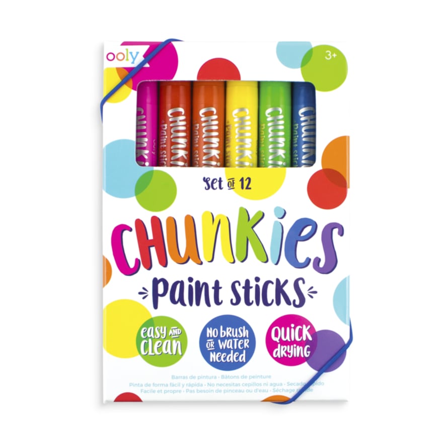 Ooly Chunkies Paint Sticks Set Of 12