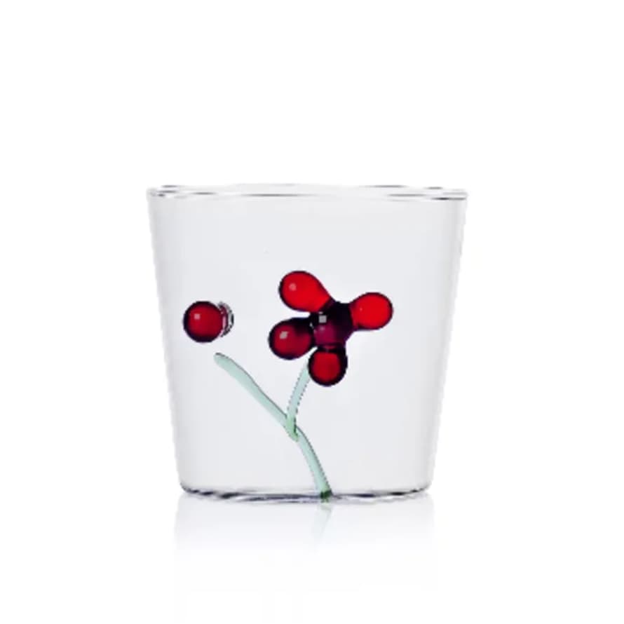 Ichendorf Milano Glass Tumbler with Red Berries 