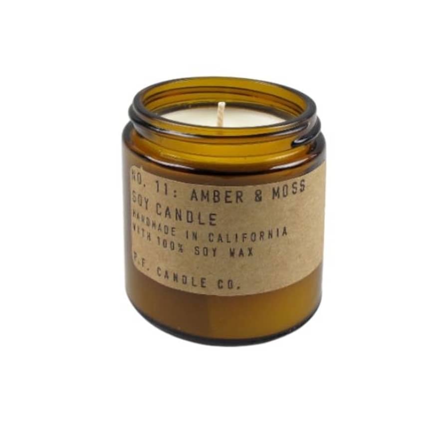 P.F. Candle Co Small Amber & Moss Scented Candle
