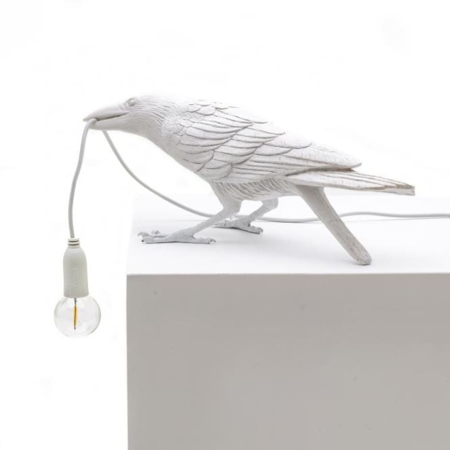 Seletti Bird Lamp Playing Weiss