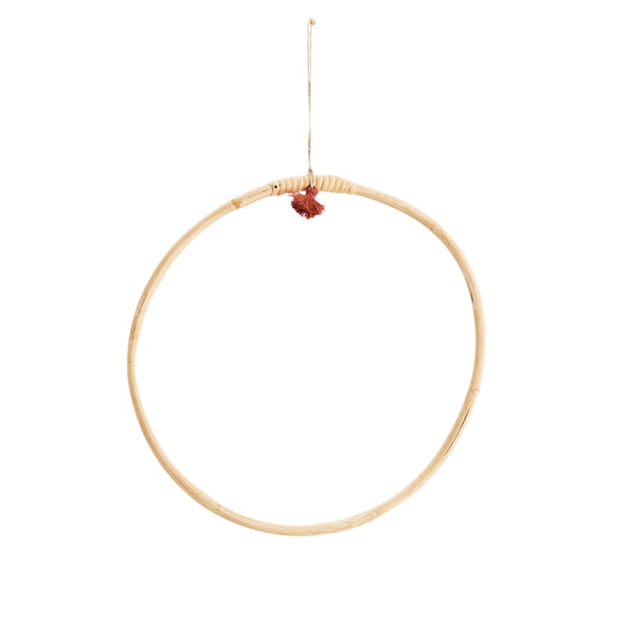 Madam Stoltz 30cm Bamboo Decorative Hanging Ring