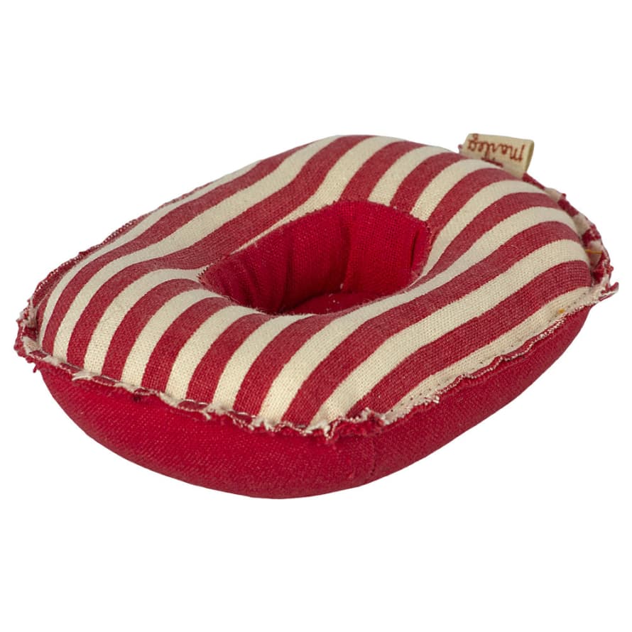 Maileg Small Red Rubber Stripe Mouse Toy Boat