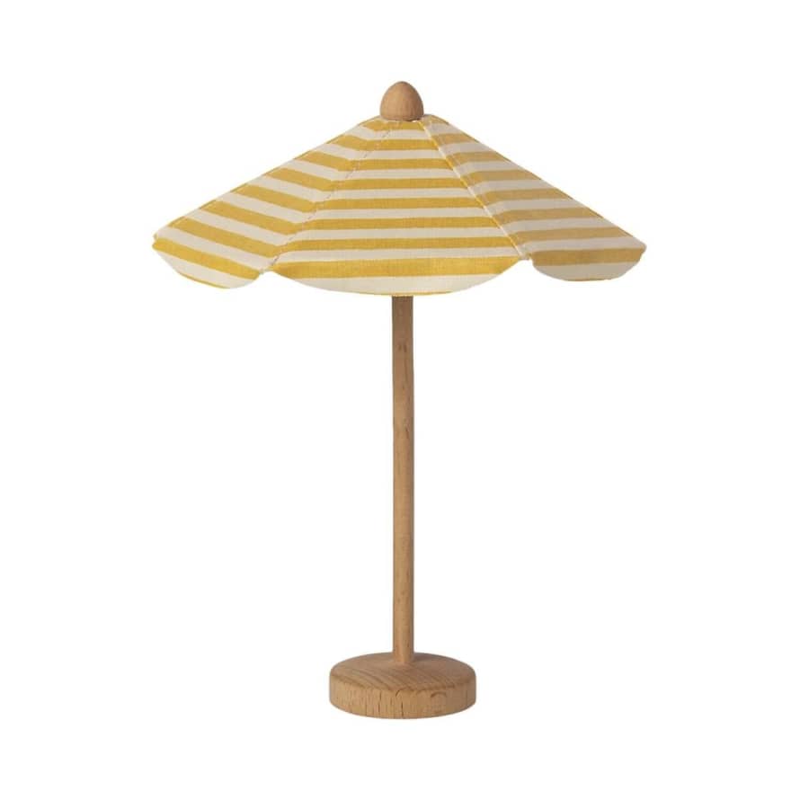 Maileg Natural Yellow Beach Toy Umbrella