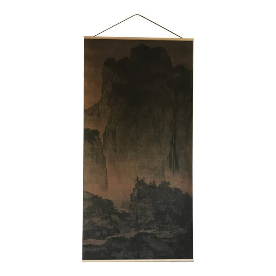 Maitri Among Mountians Canvas Wall Hanging