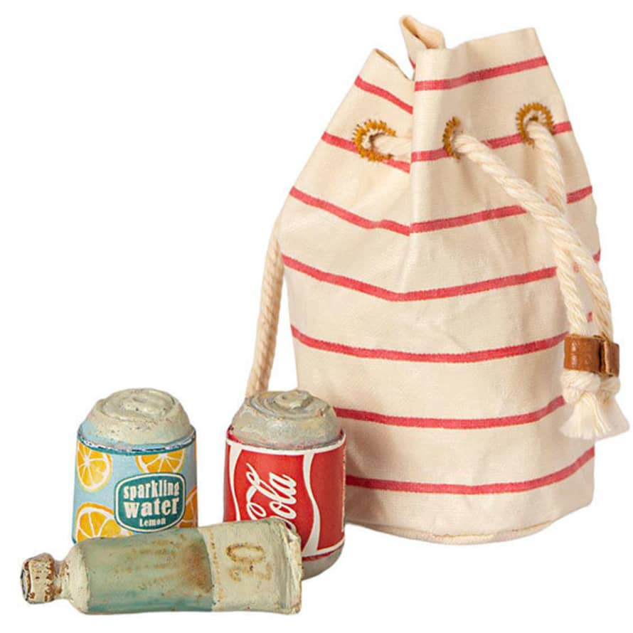 Maileg Beach Bag w/Beach Essentials 