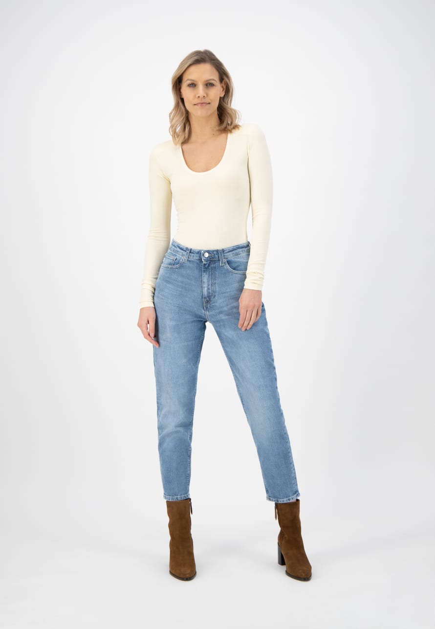 Mud Jeans Mams Stretch Tapered Jeans Old Stone