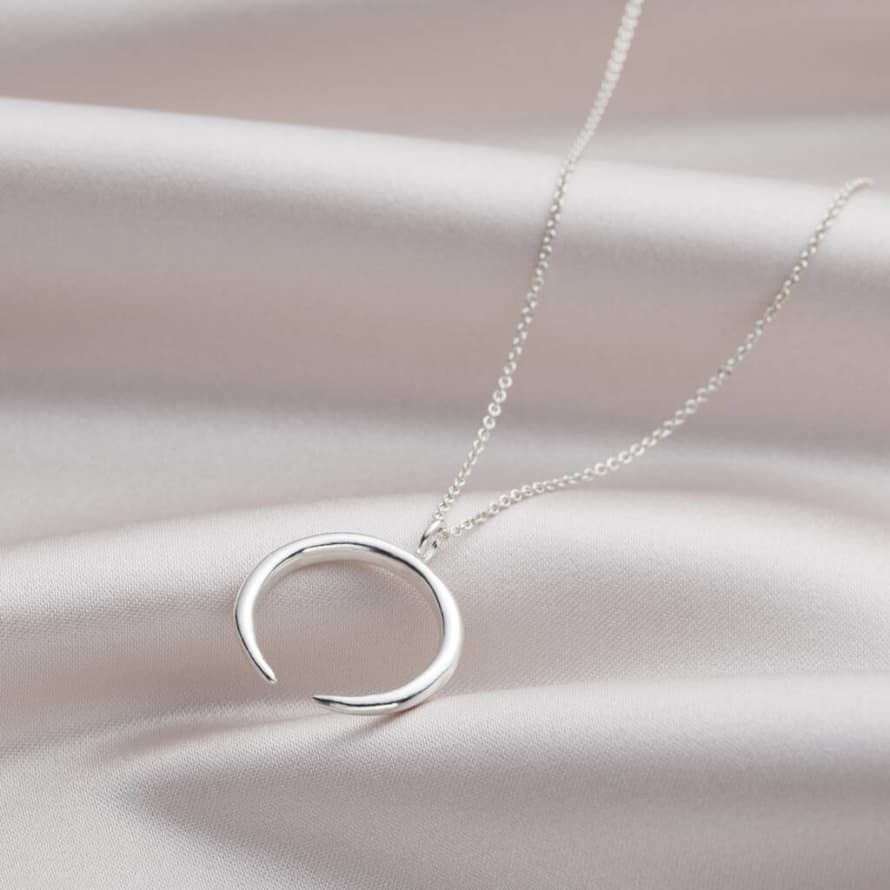 Posh Totty Designs Silver Crescent Horn Necklace