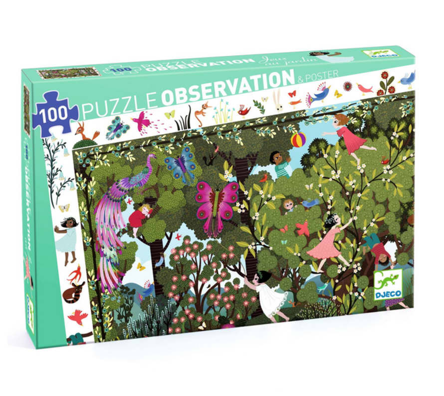 Djeco  Garden Playtime Observation Jigsaw Puzzle Age 5+