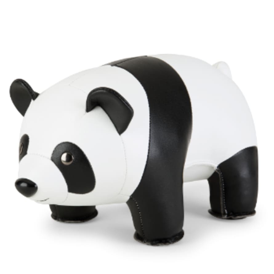 Zuny Panda Standing Bookend - Synthetic Leather