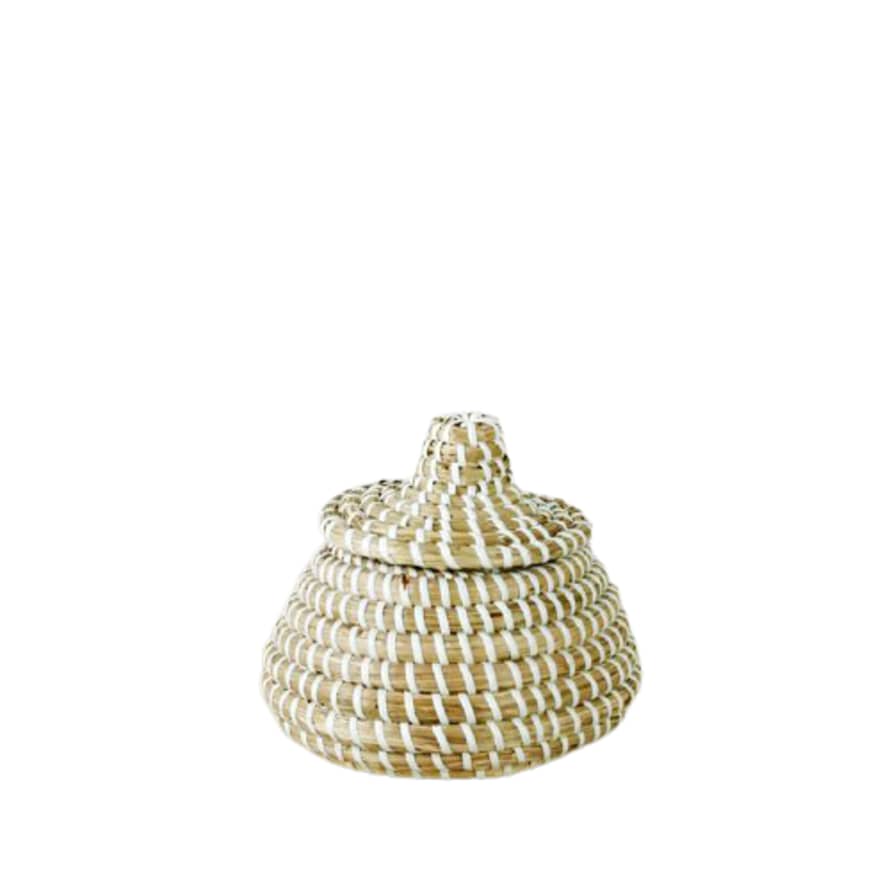 Also Home Lidded Seagrass Basket - Mini