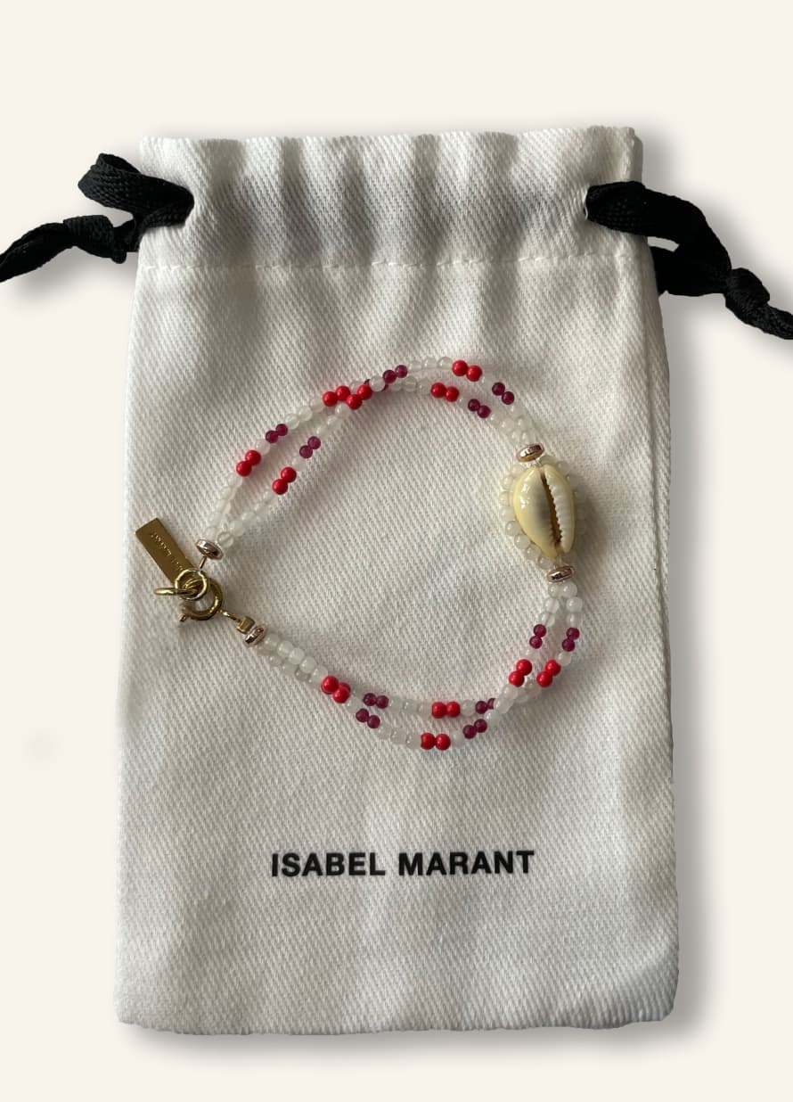 Isabel Marant Jewellery Shell Bracelet In Red Purple