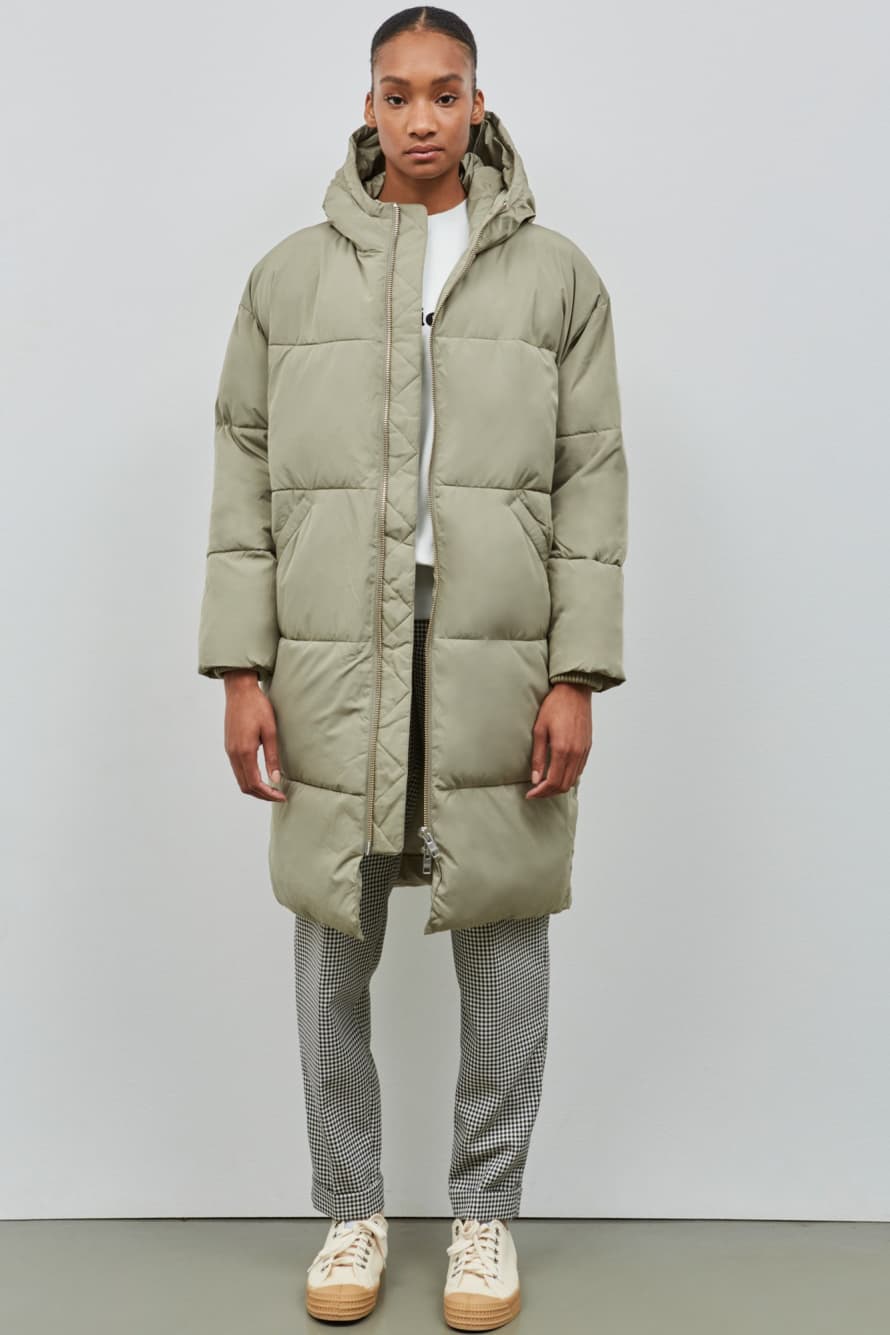 Embassy of Bricks and Logs Elphin Puffer Coat Pale Olive