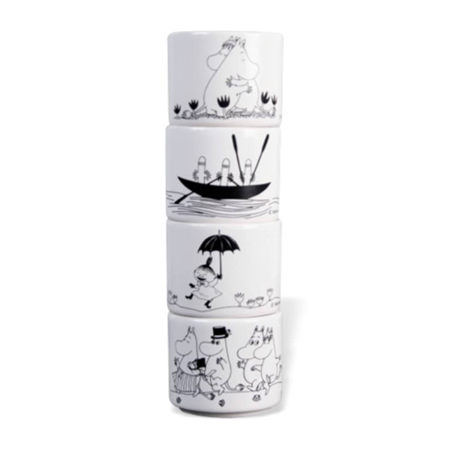 Pluto Produkter Set of 4 Ceramic Moomin Egg Cups