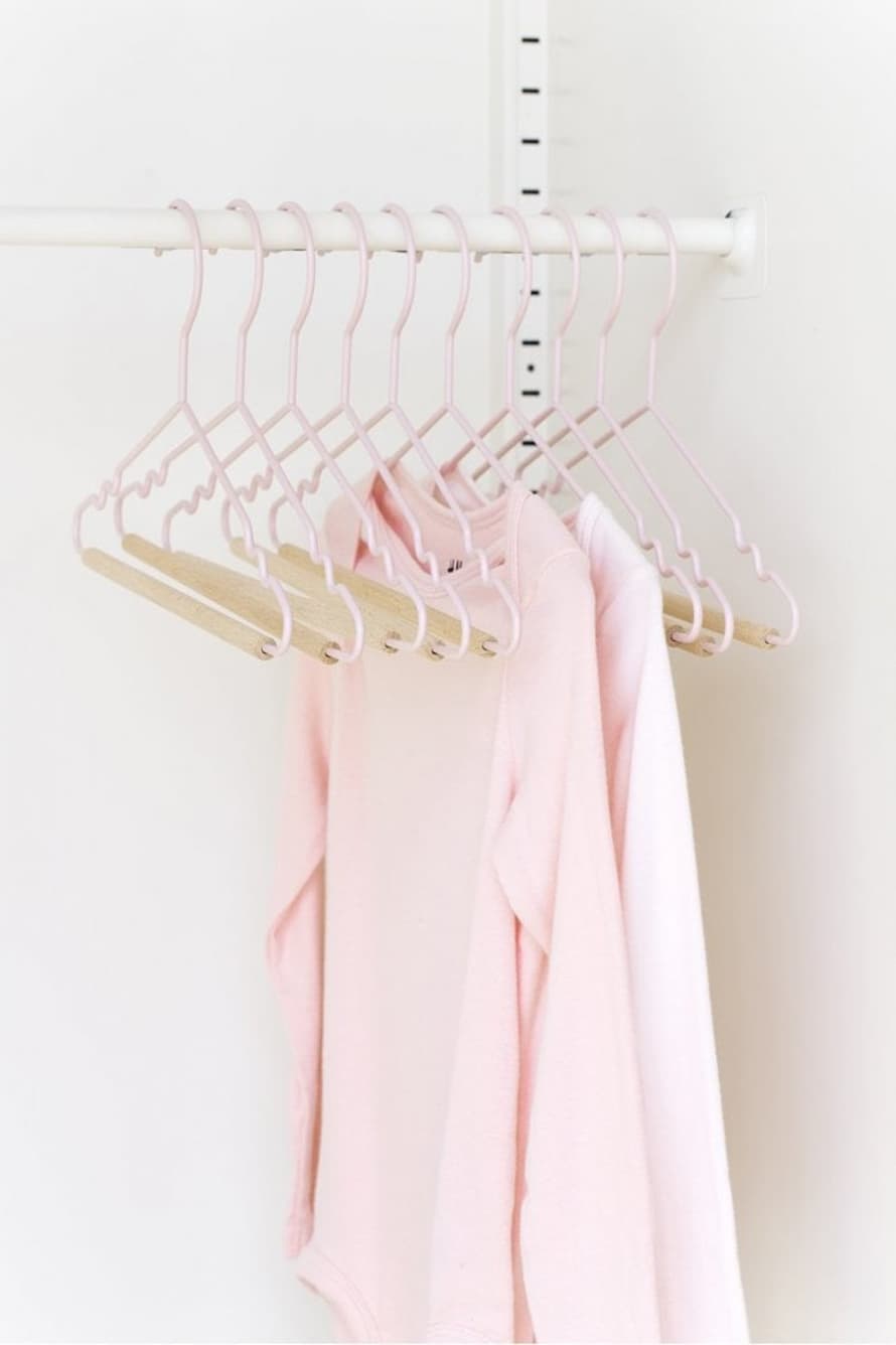 Mustard Made Childrens Top Hangers Set Of 10 In Blush