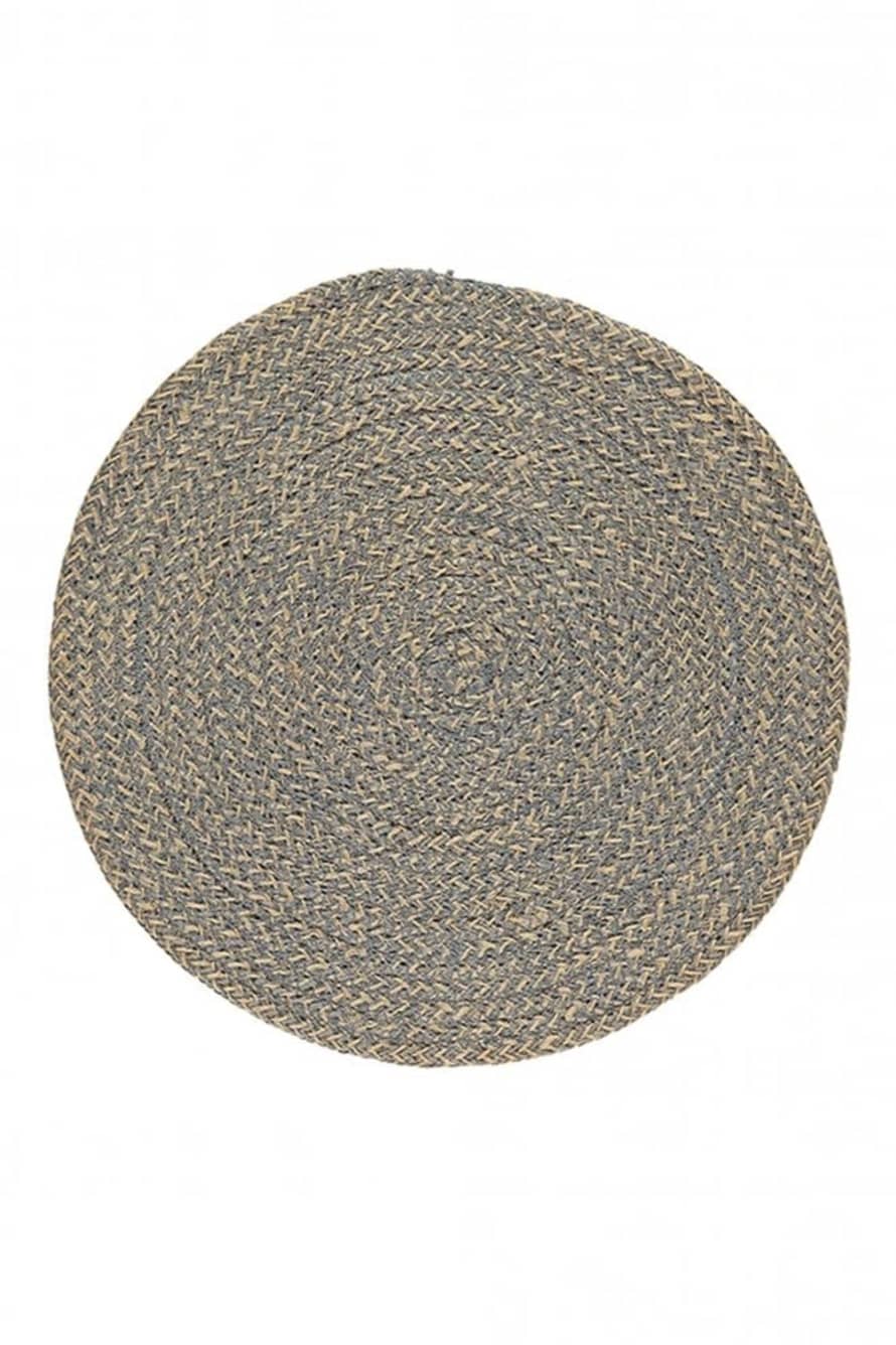 The Home Collection Woven Jute Placemat 38 Cm In Gull Grey