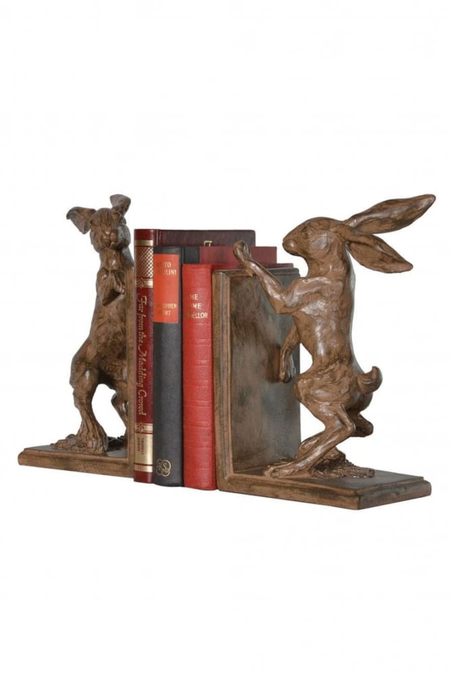 The Home Collection Boxing Hare Bookends